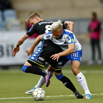 IFK Göteborgs Søren Rieks och Norrköpings Nicklas