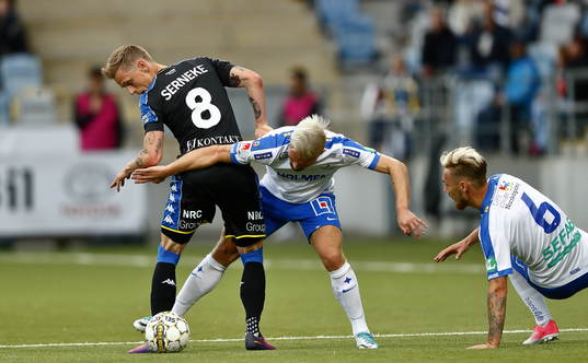 IFK Göteborgs Søren Rieks och Norrköpings Nicklas