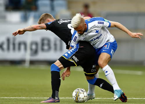 IFK Göteborgs Søren Rieks och Norrköpings Nicklas