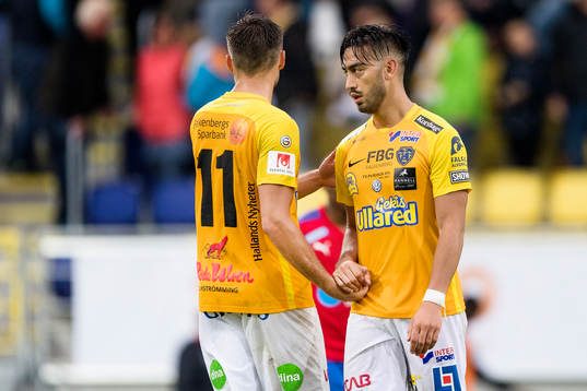 Falkenbergs Johannes Vall och Amin Nazari deppar