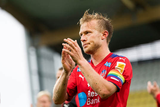 Helsingborgs Andreas Landgren tackar publiken