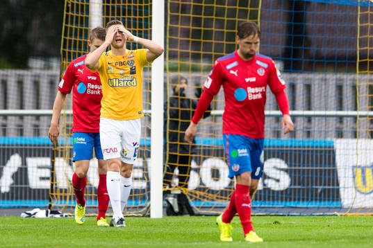 Falkenbergs Erik Pärsson deppar