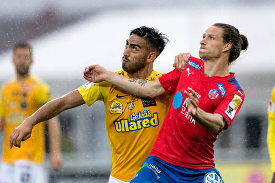 Falkenbergs Amin Nazari och Helsingborgs Jesper Lange