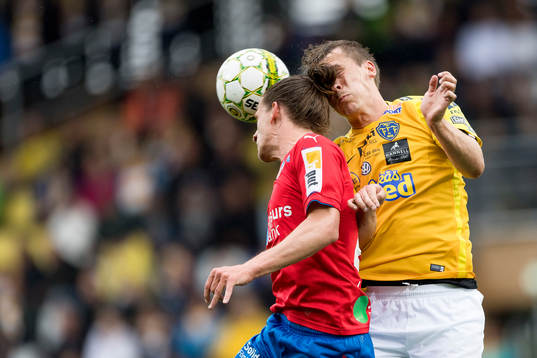 Helsingborgs Jesper Lange och Falkenbergs Daniel Johansson