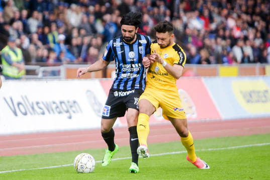Sirius Alexander Nilsson och Halmstads Sead Haksabanovic