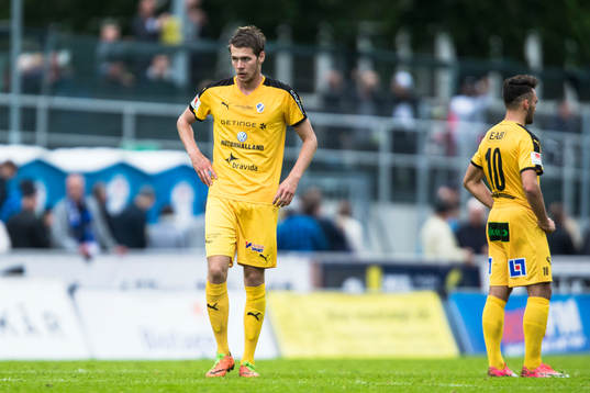 Halmstads Marcus Mathisen och Sead Haksabanovic deppar