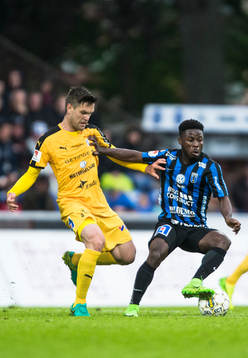 Halmstads Ivo Pekalski och Sirius Kingsley Kofi Sarfo