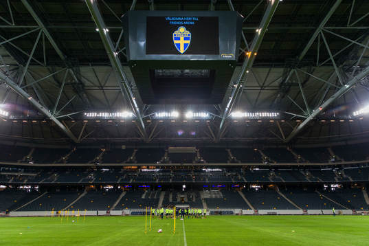 Interiör av Friends Arena
