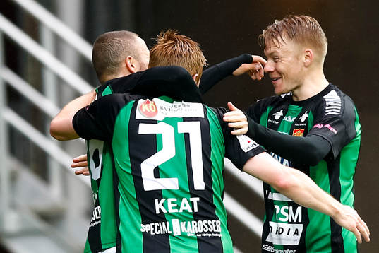 GAIS spelare jublar