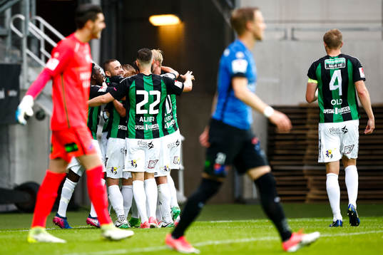 GAIS spelare jublar