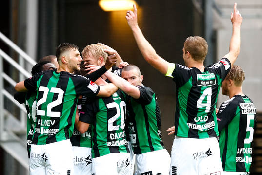 GAIS spelare jublar