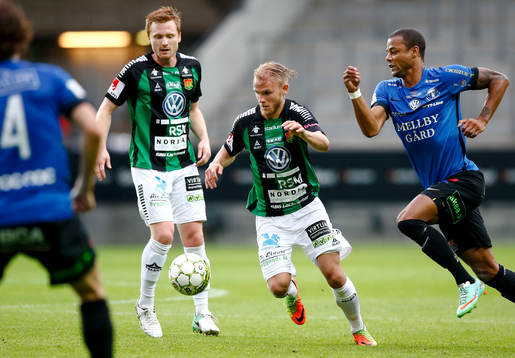 GAIS Niclas Andersén och Trelleborgs Salif Camara Jönsson