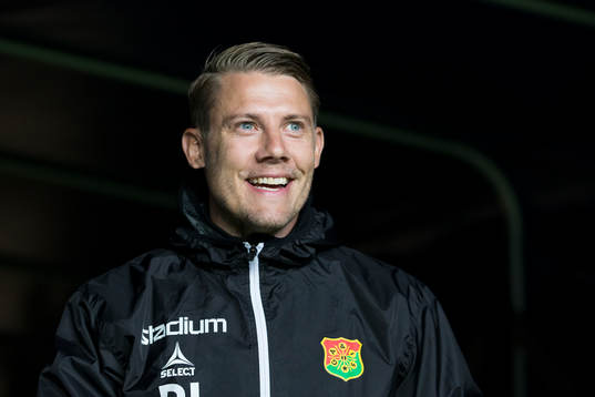 GAIS tränare Patrik Ingelsten innan fotbollsmatchen i