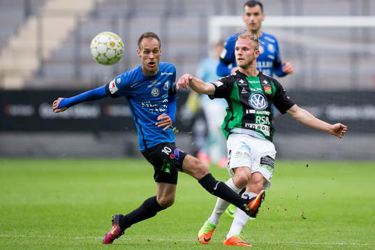 GAIS Niclas Andersén och Trelleborgs Zoran Jovanovic