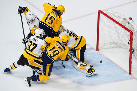 Nashvilles Calle Järnkrok gör 1-0 bakom Pittsburghs