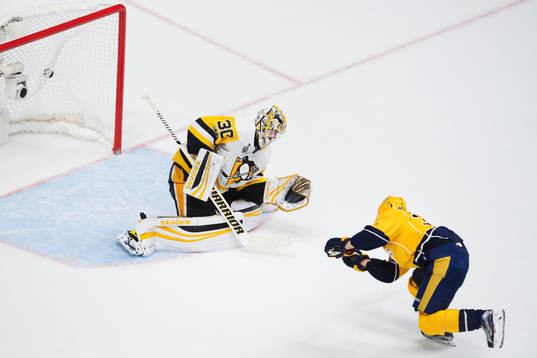 Nashvilles Viktor Arvidsson skjuter in 3-1 bakom