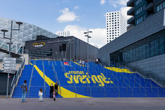 Trappan upp till Friends Arena
