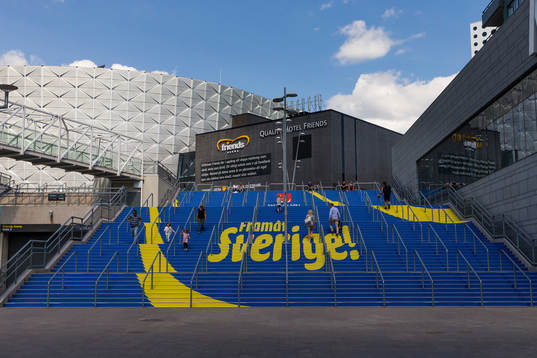 Trappan upp till Friends Arena