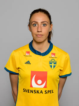 Petra Andersson, spelare i Sveriges damlandslag i fotboll
