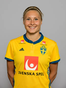Fanny Andersson, spelare i Sveriges damlandslag i fotboll