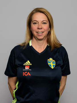 Helena Andersson, fysiolog i Sveriges damlandslag i fotboll