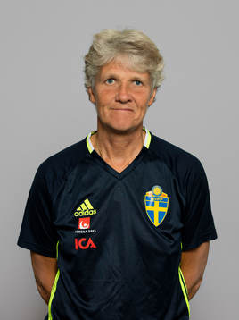 Pia Sundhage, förbundskapten i Sveriges damlandslag i