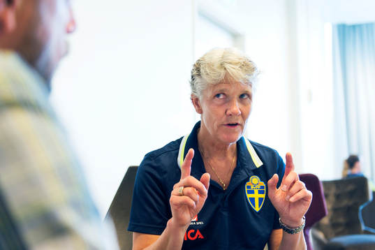 Förbundskapten Pia Sundhage