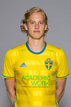 Gustav Berggren i u21 landslaget