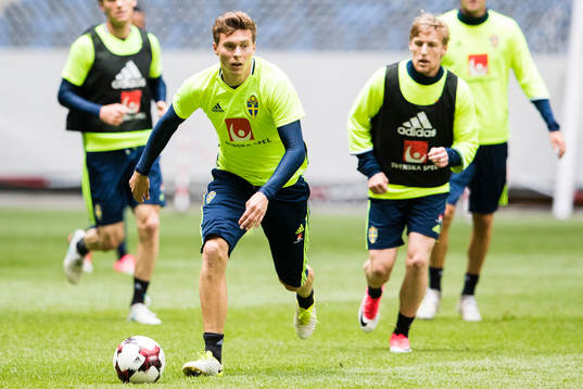 Sveriges Victor Nilsson Lindelöf och Emil Forsberg