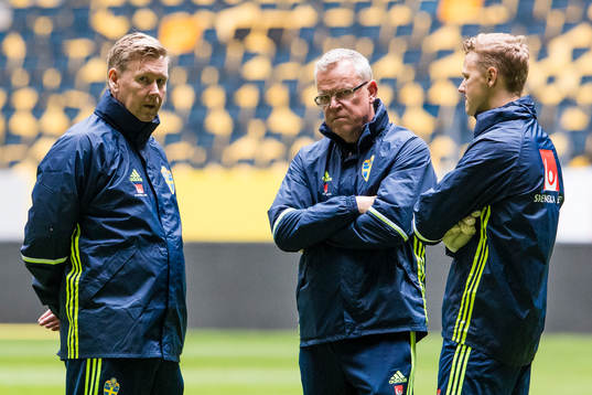 Sveriges assisterande förbundskapten Peter Wettergren,
