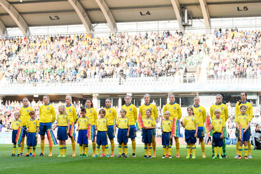 Sveriges Olivia Schough, Fridolina Rolfö, Caroline Seger,