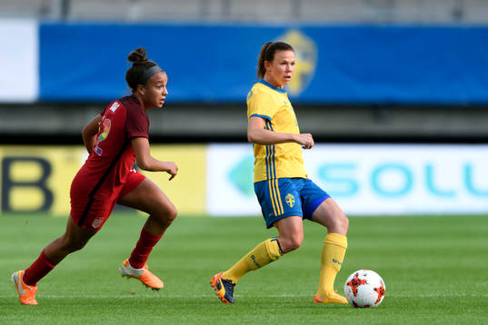 s Mallory Pugh och Sveriges Jessica Samuelsson