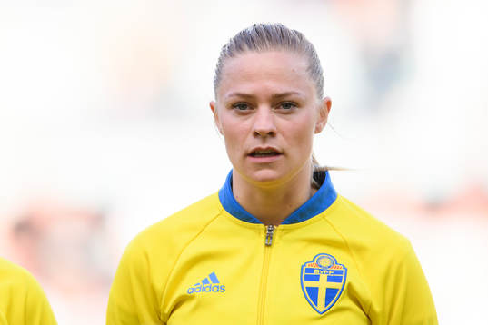 Sveriges Fridolina Rolfö vid lineup innan