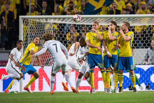 Sveriges Ola Toivonen, Albin Ekdal och Jakob Johansson