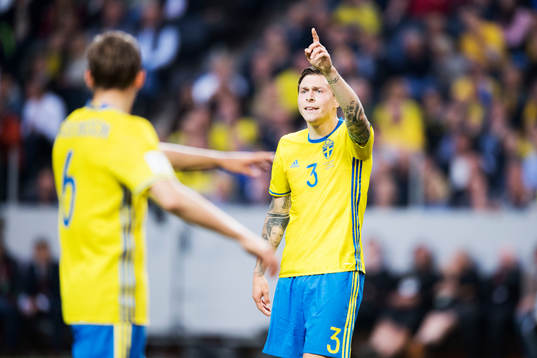 Sveriges Ludwig Augustinsson och Victor Nilsson Lindelöf