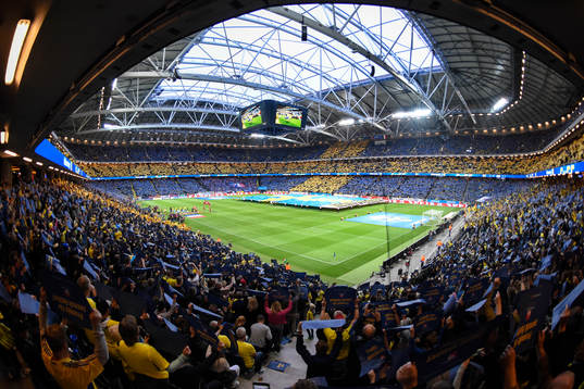 Vy över Friends Arena
