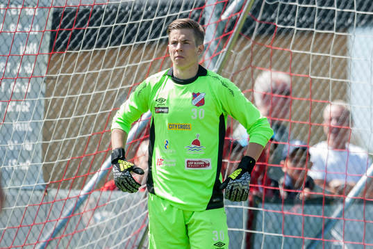 Höganäs målvakt Henrik Timgren