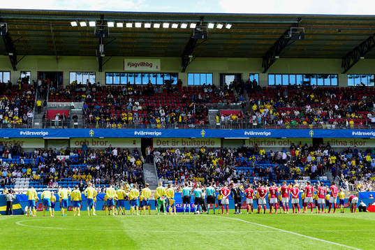 Sveriges och Danmarks spelare