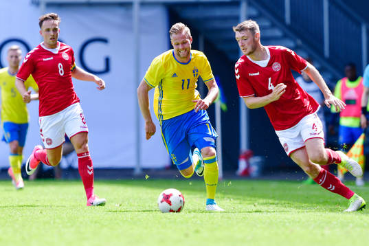Sveriges Gustav Engvall och Danmarks Lasse Vigen