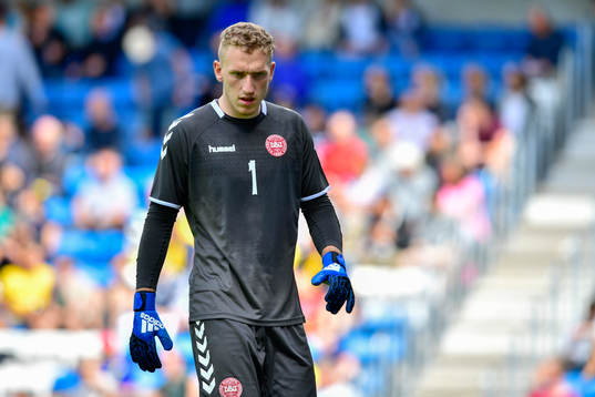 Danmarks målvakt Jeppe Hojberg