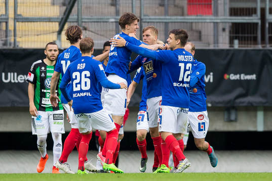 Åtvidabergs Samuel Holm jublar