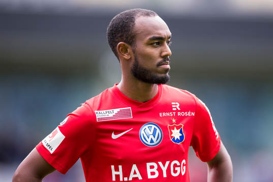 Örgrytes David Johansson innan fotbollsmatchen i
