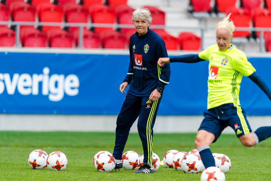 Sveriges förbundskapten Pia Sundhage
