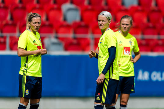 Sveriges Linda Sembrant och Nilla Fischer