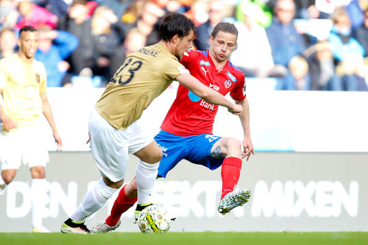 Brommapojkarnas Erik Figueroa och Helsingborgs Jesper Lange