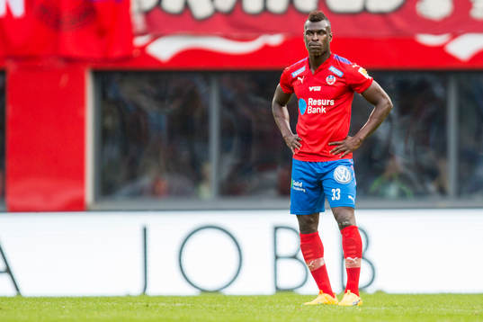 Helsingborgs Edwin Gyimah deppar