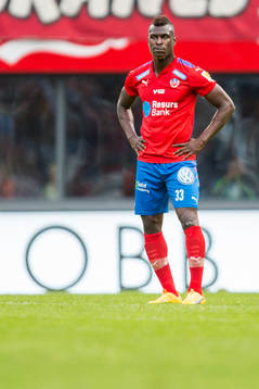Helsingborgs Edwin Gyimah deppar