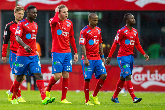 Helsingborgs spelare deppar