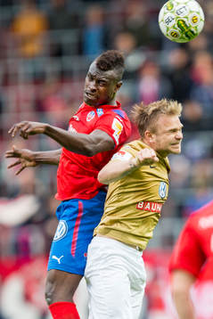 Helsingborgs Edwin Gyimah i nickduell
