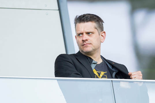 Marcus Birro på läktaren
